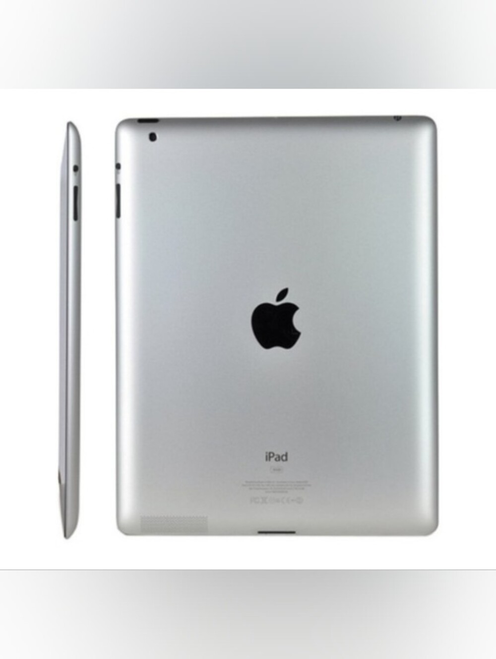 Apple iPad 2 16GB A1395 Silver Back Panel Tablet W/ Charger